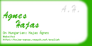 agnes hajas business card