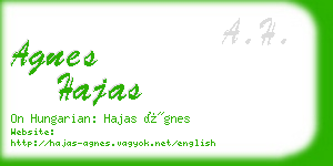 agnes hajas business card